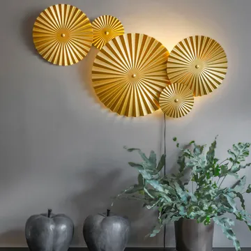 Omega壁灯 - 拉丝黄铜色 - Globen Lighting