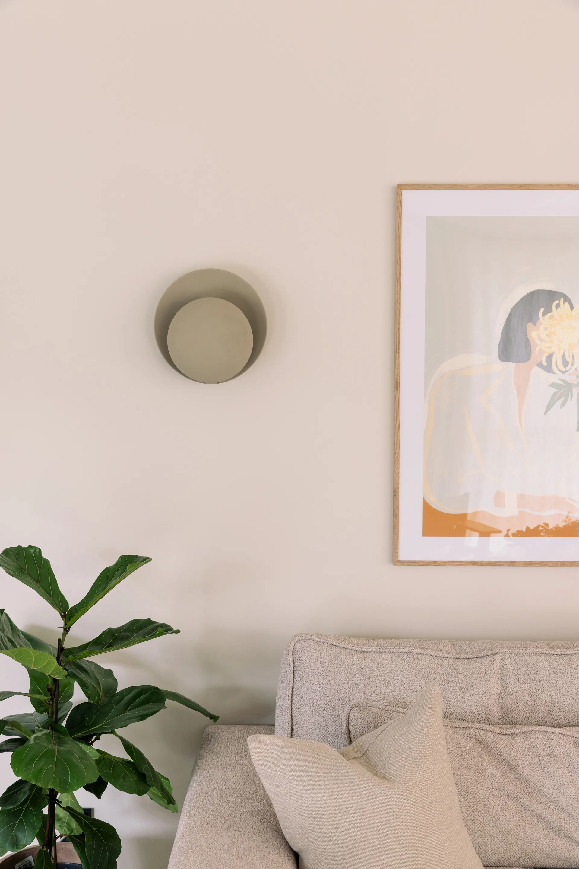 Orbit 壁灯, 米色 Globen Lighting