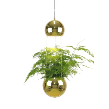 带花盆的Planter吸顶灯 - 黄铜色 - Globen Lighting