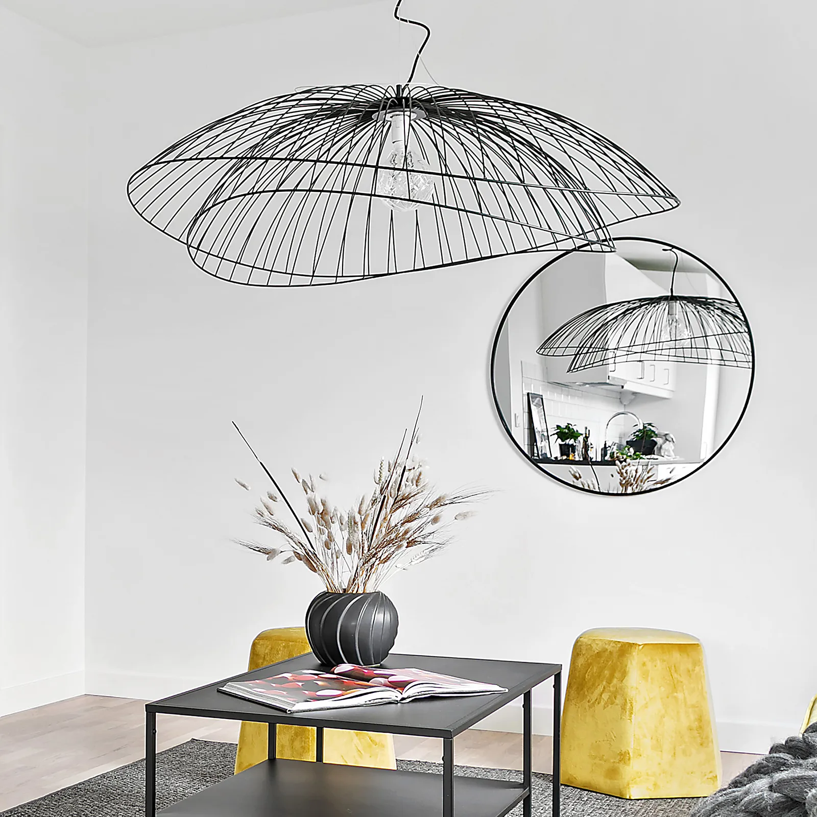 Ray吸顶灯 Ø115cm, 黑色 Globen Lighting