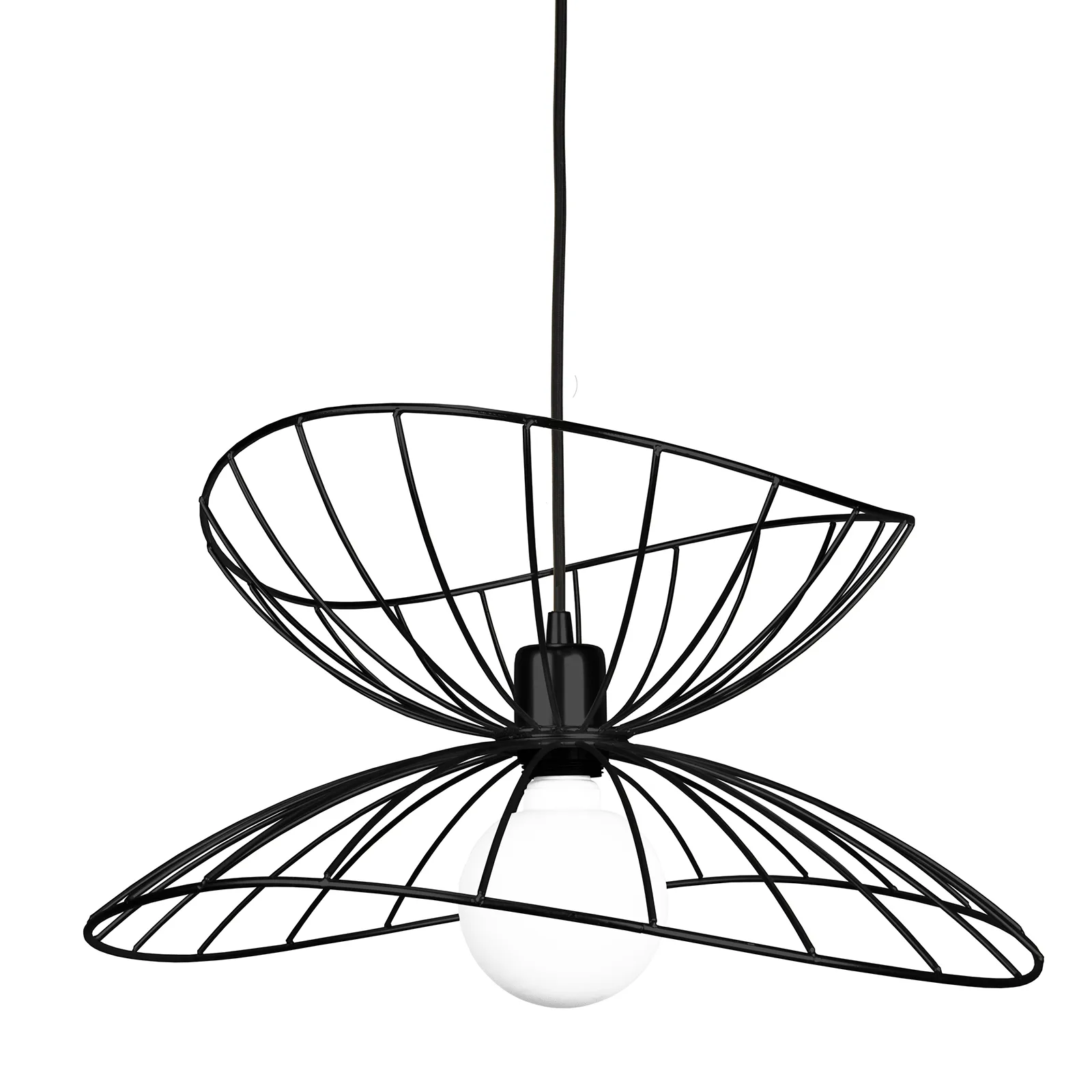 Ray吸顶灯 Ø45cm, 哑光黑 Globen Lighting