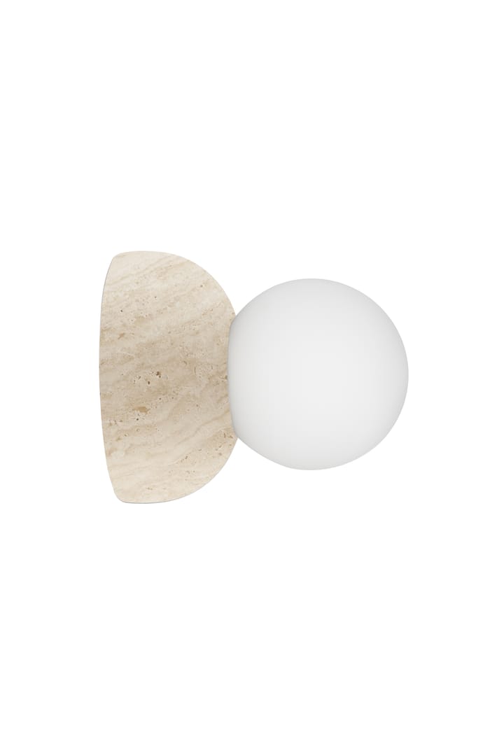 Torrano 托拉诺系列 大理石壁灯 13cm , 米色Travertine Globen Lighting