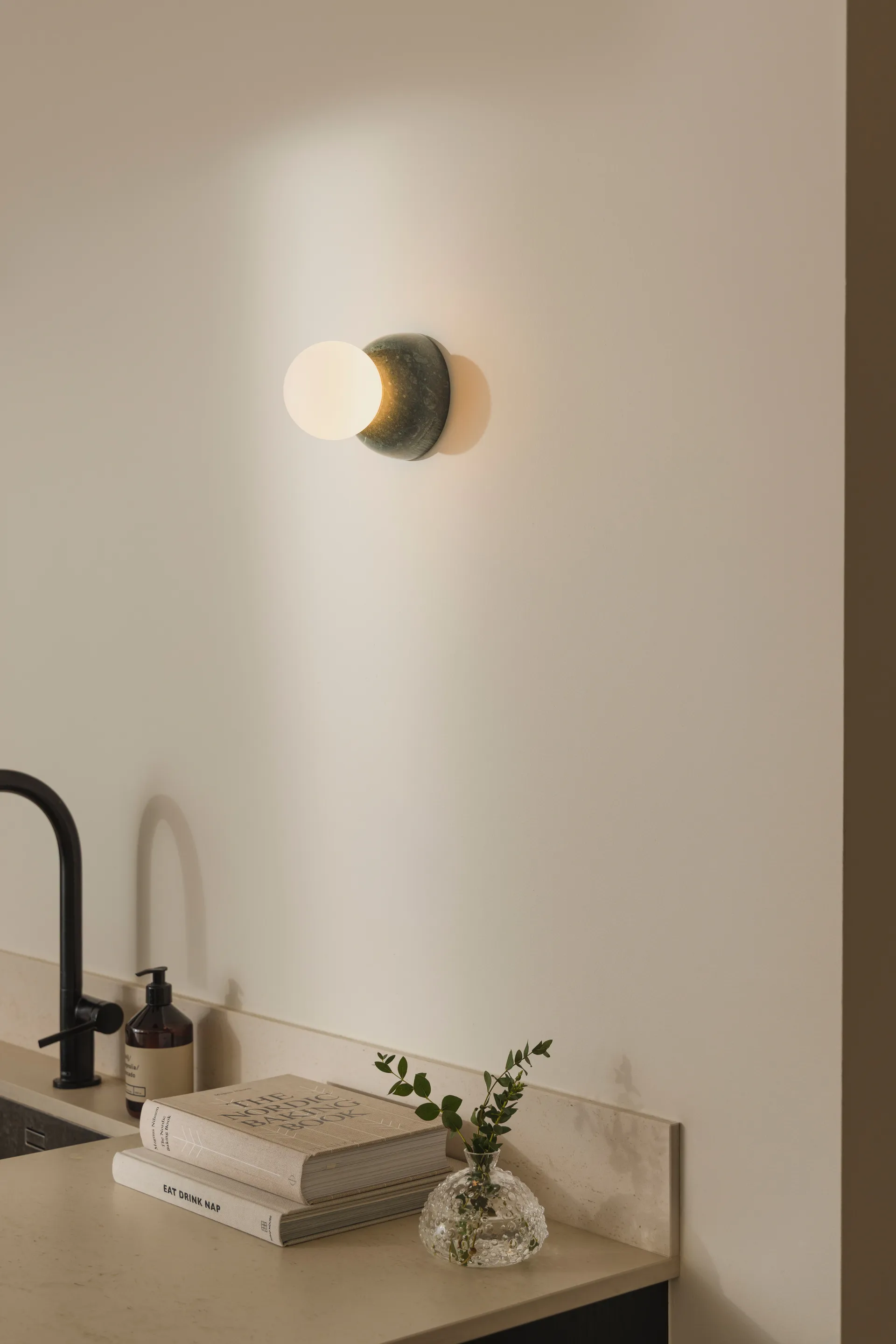 Torrano 壁灯/吸顶灯 13cm, 深绿色大理石 Globen Lighting