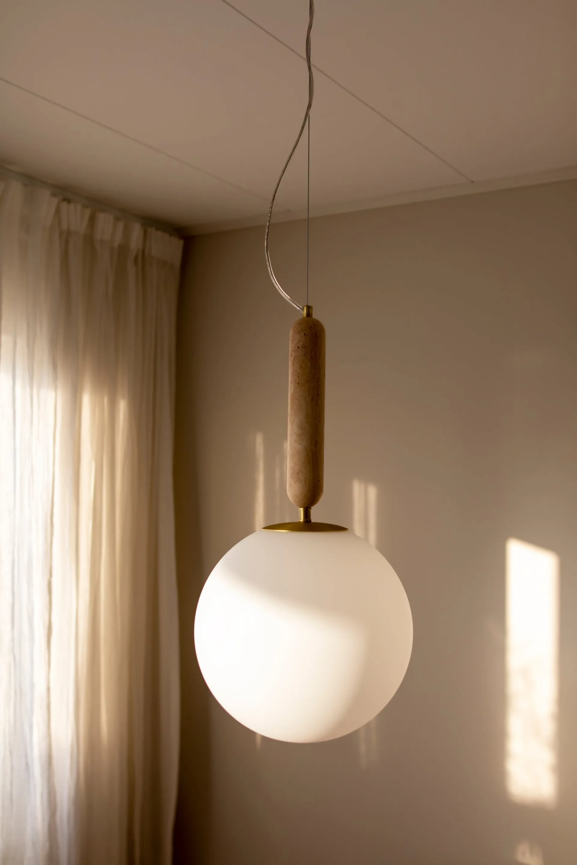 Torrano 吊灯 30 cm, Travertine Globen Lighting