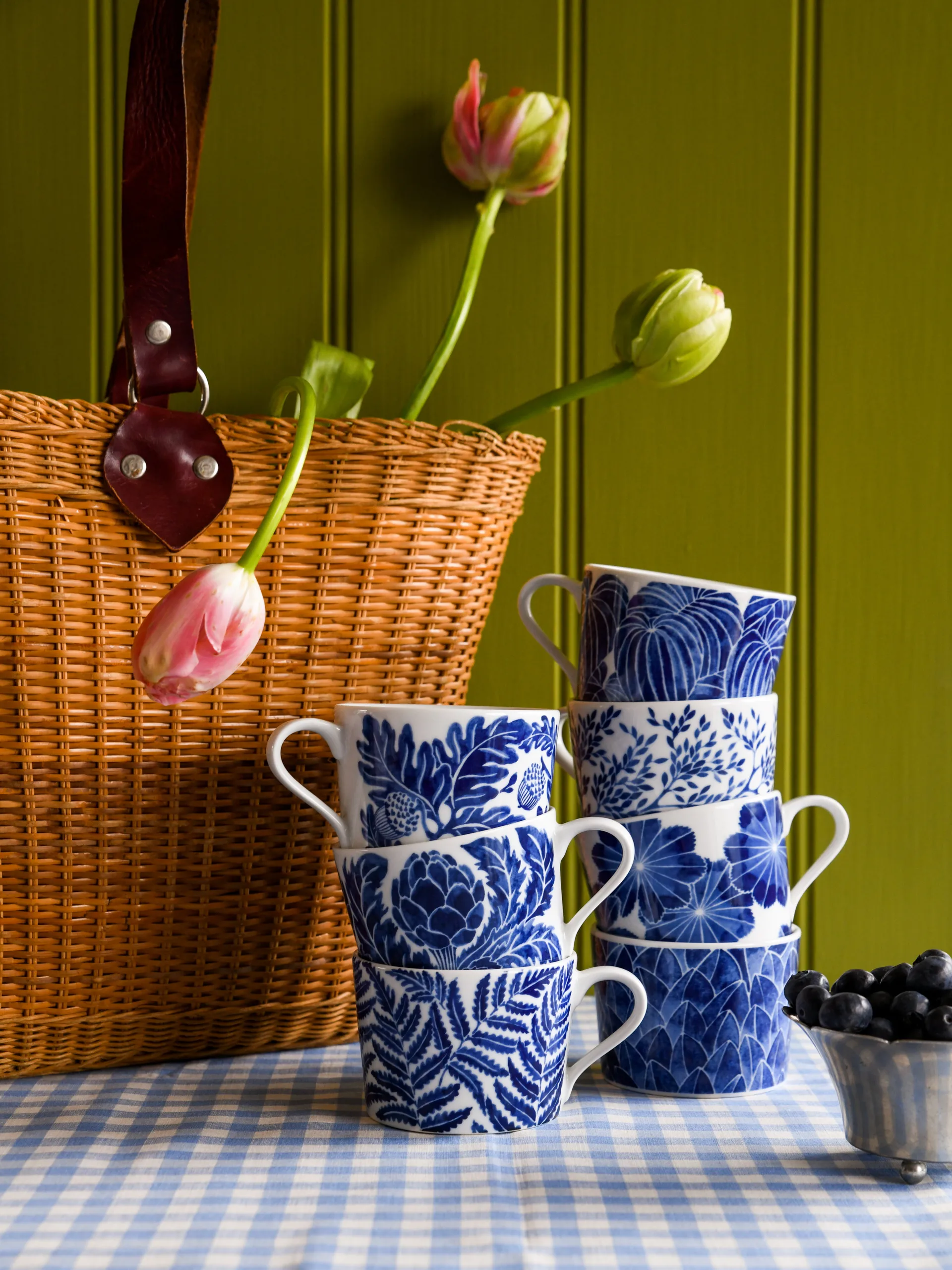 Artichoke 杯子 24 cl, 蓝色 Götefors Porslin