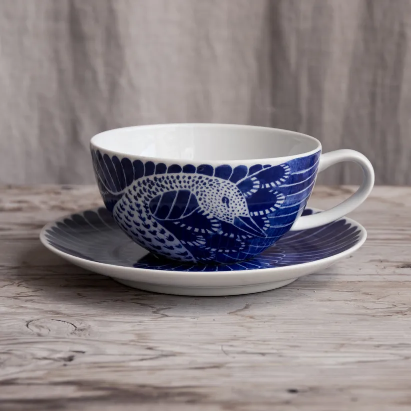 Selma 带碟茶杯, Ø16cm Götefors Porslin