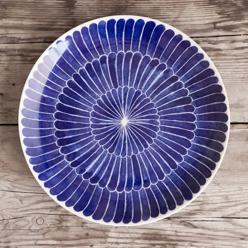 Selma 羽毛纹盘子 Ø21cm, 21cm Götefors Porslin