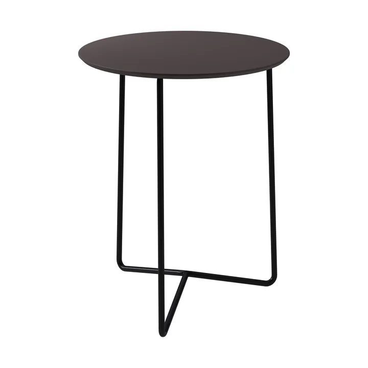 High Tech 桌子 - Charcoal compact laminate-黑色框架_Ø60cm - Grythyttan Stålmöbler