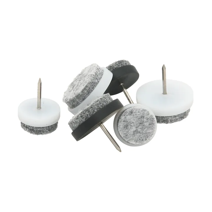 Guardian nail-on felt pad Ø24 mm, 八件套装 - 黑色 - Guardian