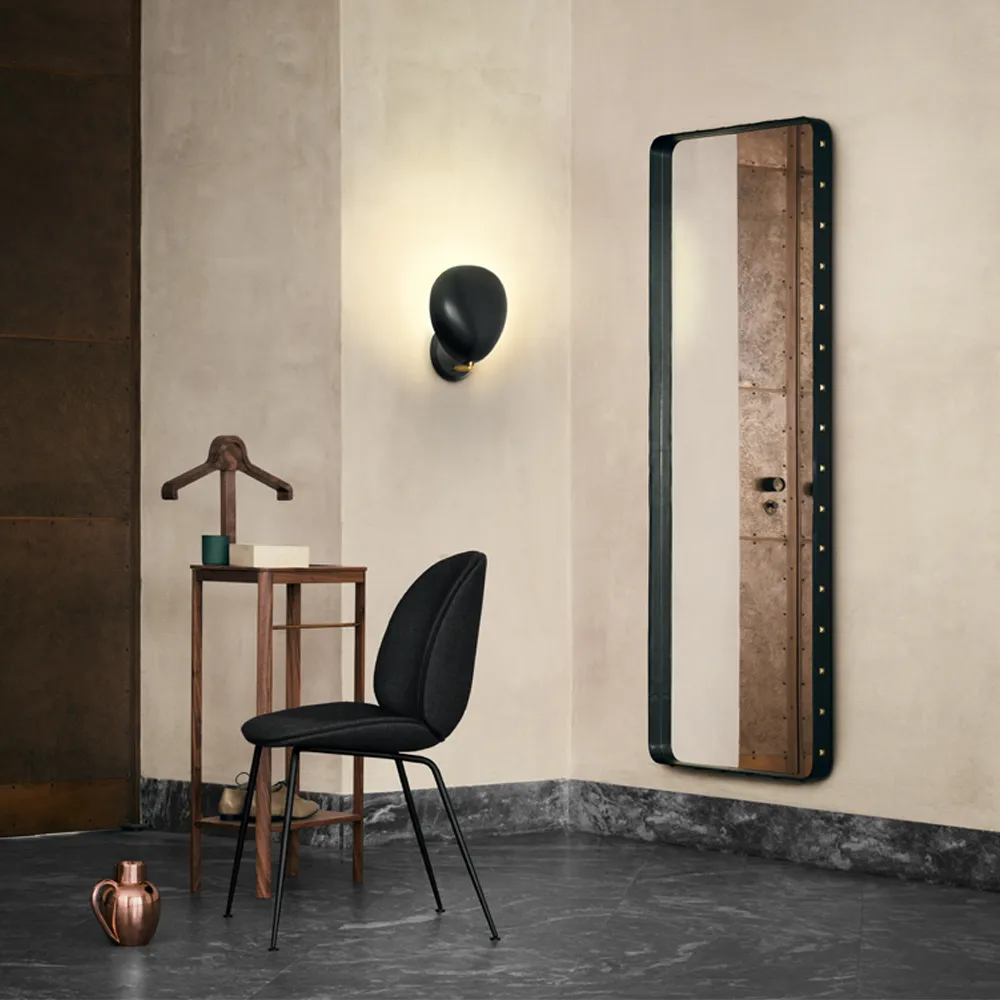 Adnet rectangular mirror, 黑色, medium GUBI