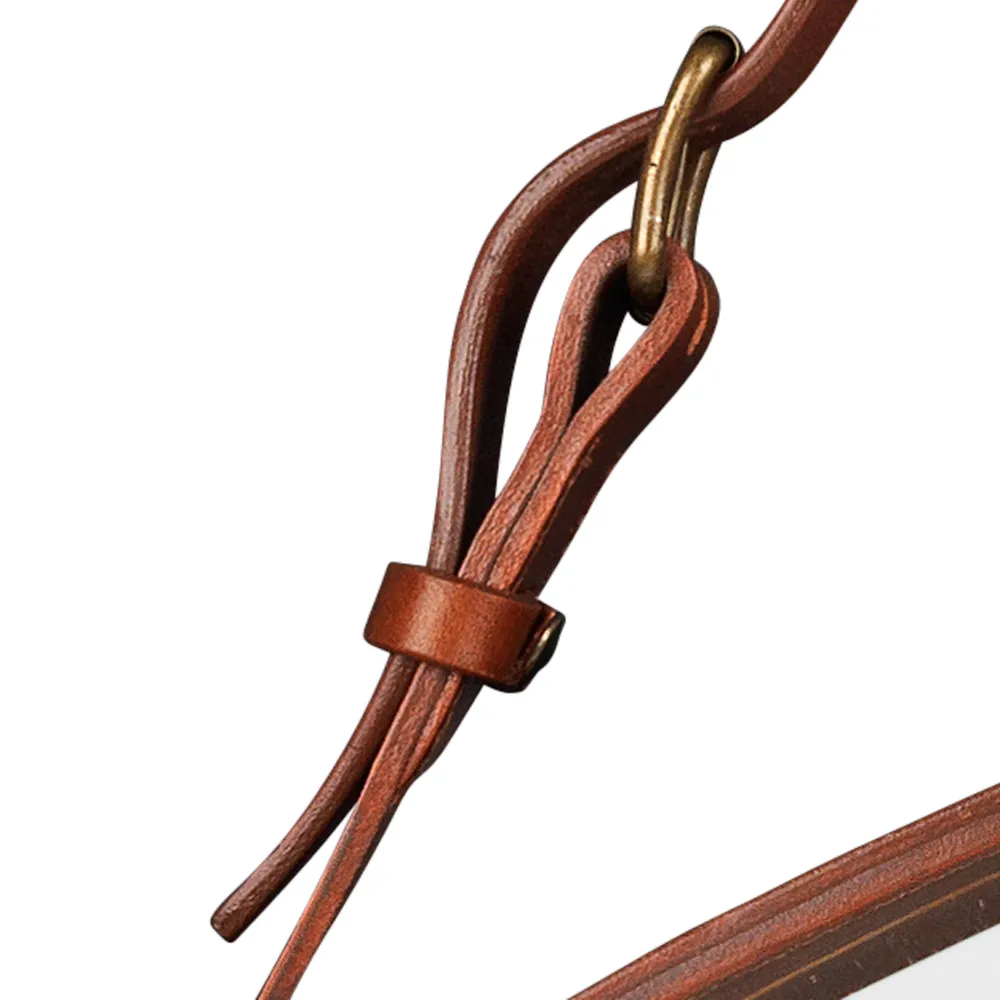 Adnet Round Mirror, 棕色, large GUBI