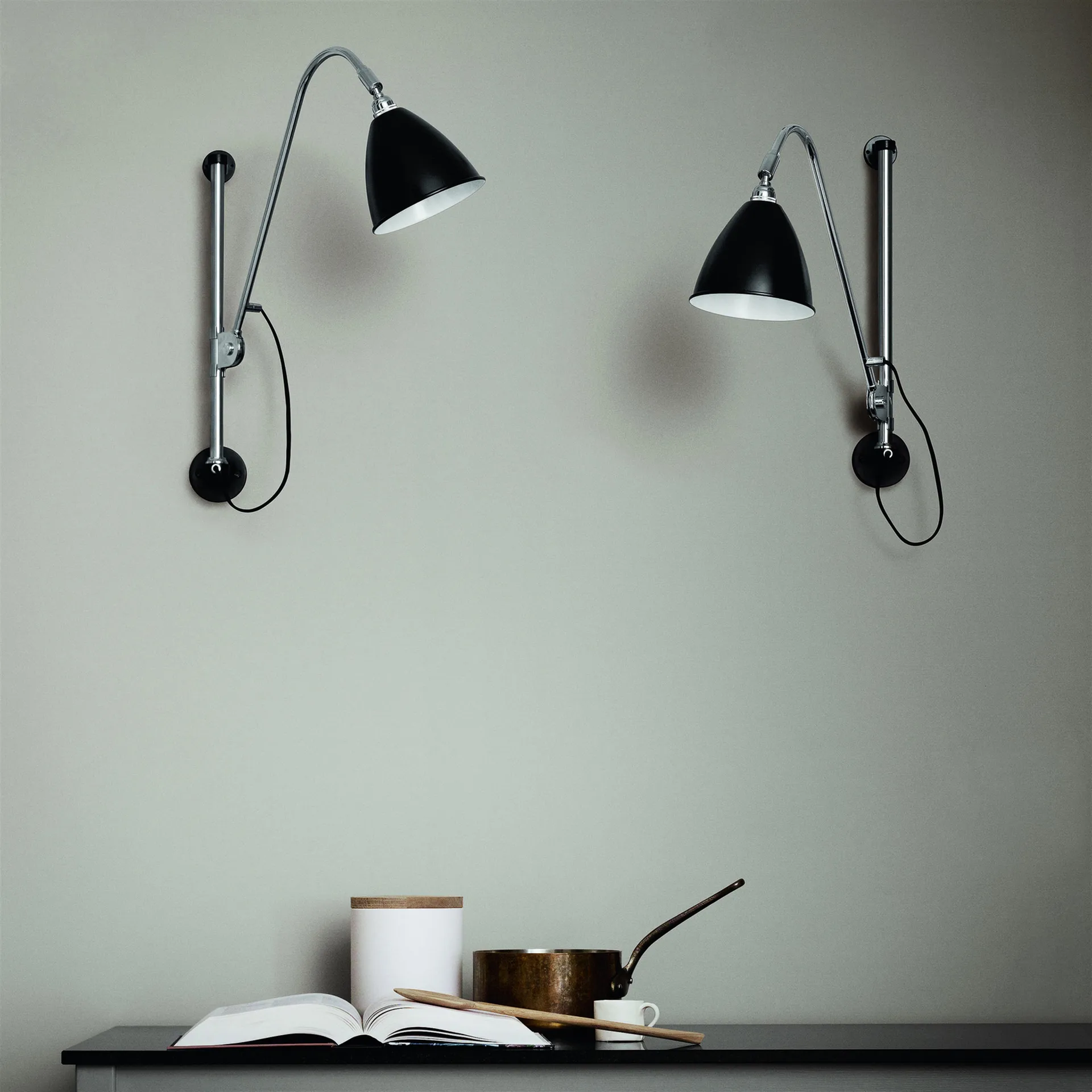 Bestlite BL5 壁灯, 黑色-chrome GUBI