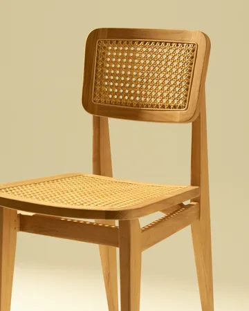 C-chair 户外椅 - 全法式藤编_天然柚木 - GUBI