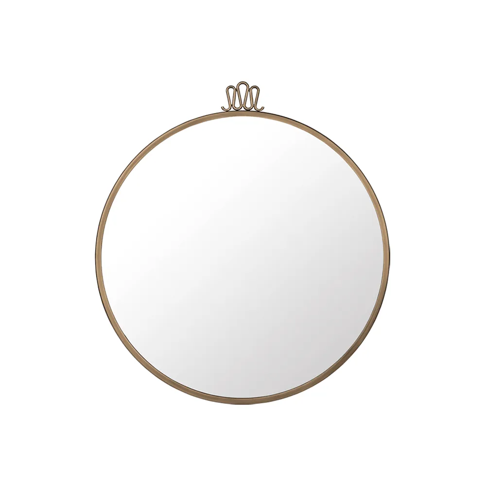 Randaccio Mirror, Antique brass, medium GUBI
