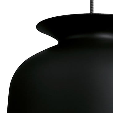Ronde 吊灯 large, charcoal 黑色 GUBI
