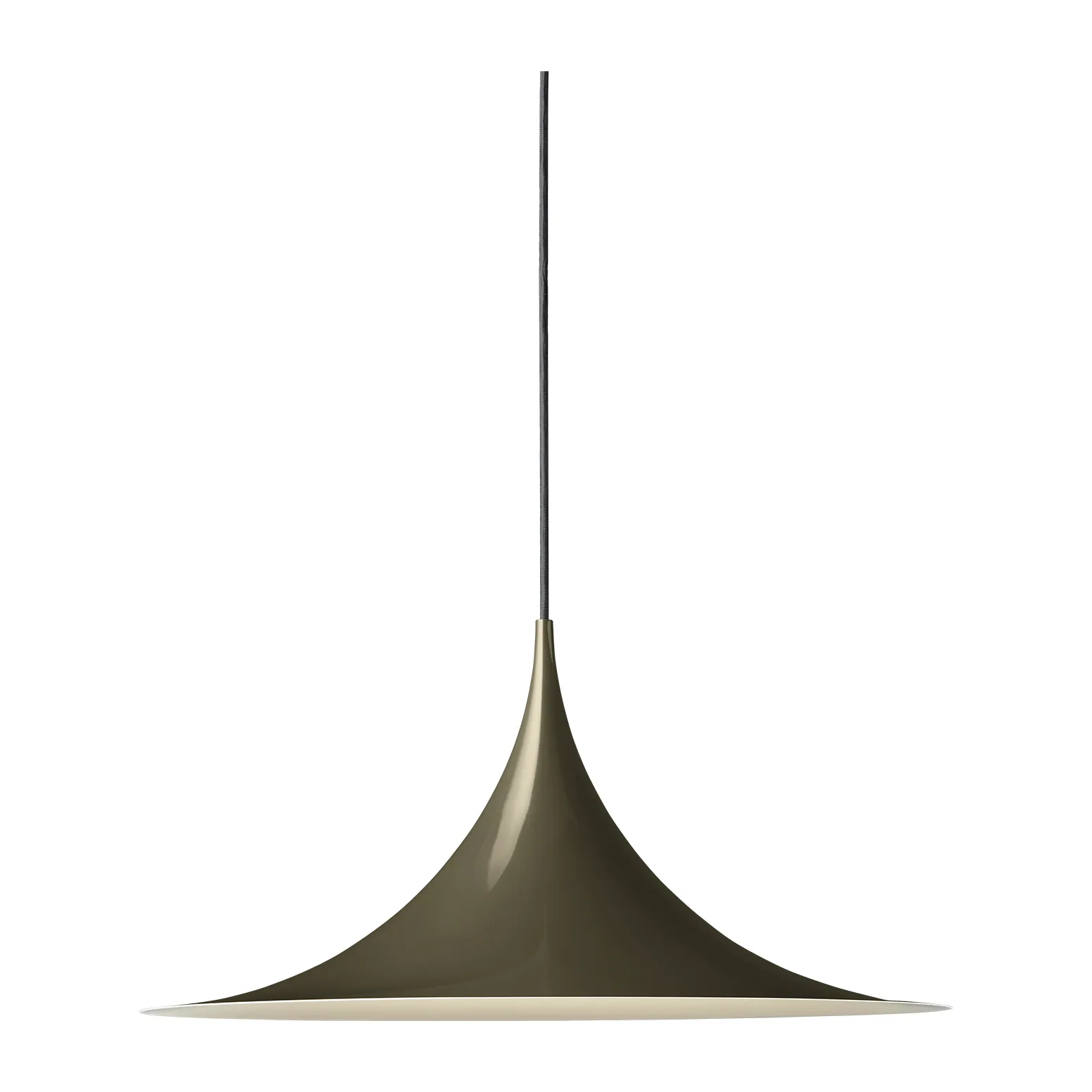 Semi系列吊灯 Ø47cm, Dark cocoa glossy GUBI