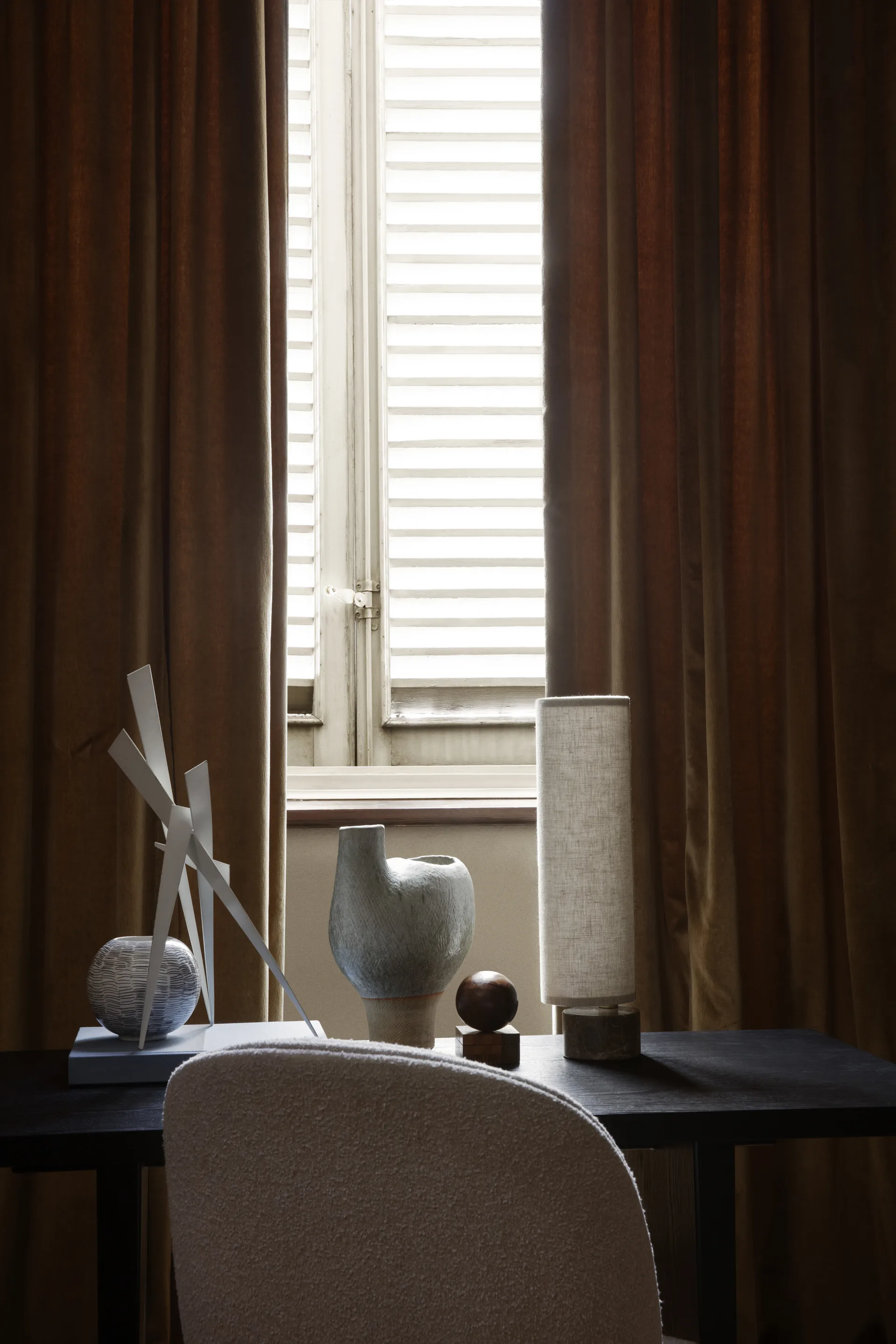 Unbound 台灯, Canvase-灰色 marble GUBI