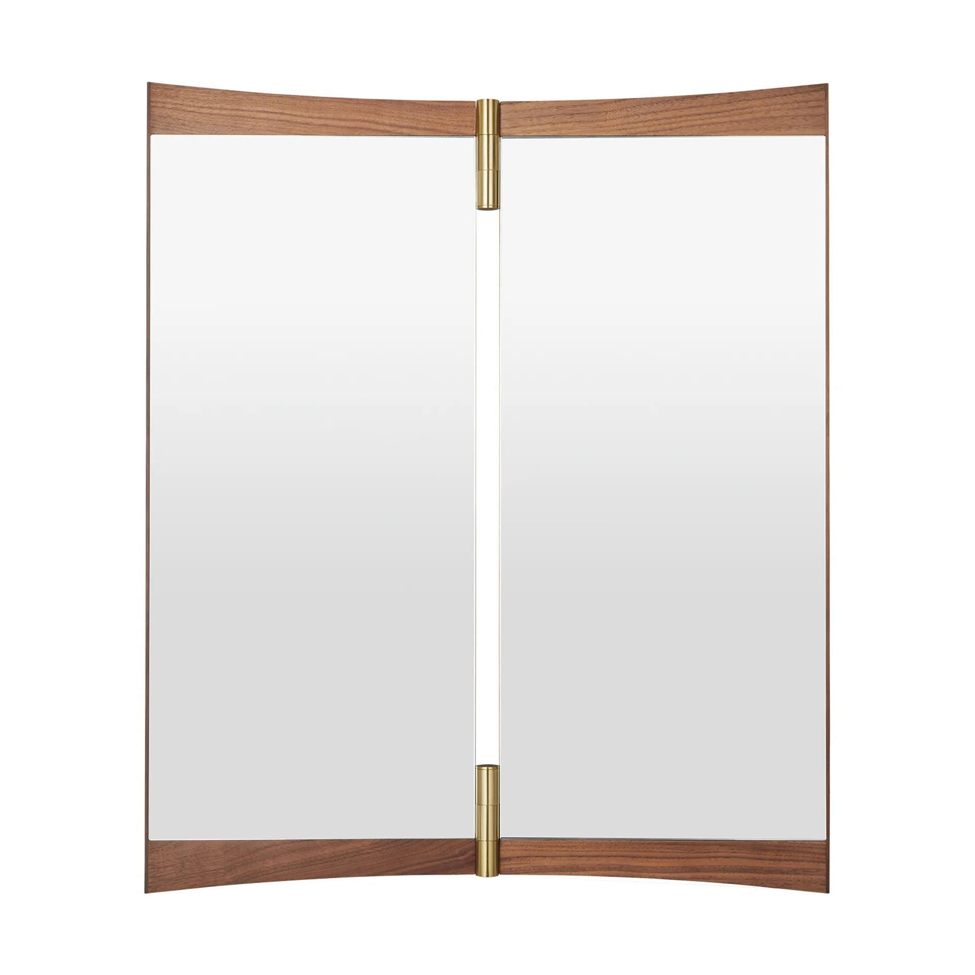 Vanity 镜子 2, 坚果-黄铜 GUBI