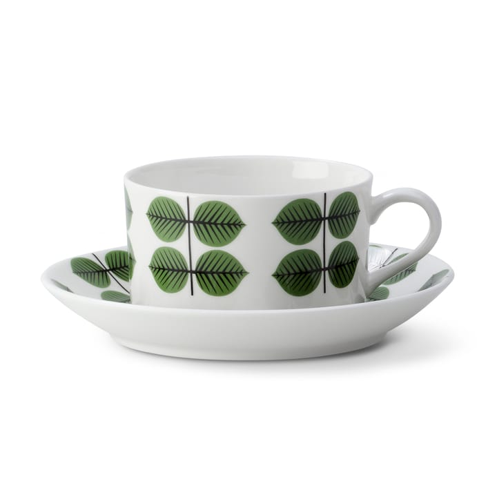 古斯塔夫 Berså复古绿叶系列 咖啡杯碟套装 - coffee cup + saucer - Gustavsbergs Porslinsfabrik