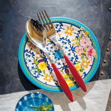 Feeling 餐用器具 - 透明红色 2件 - Guzzini