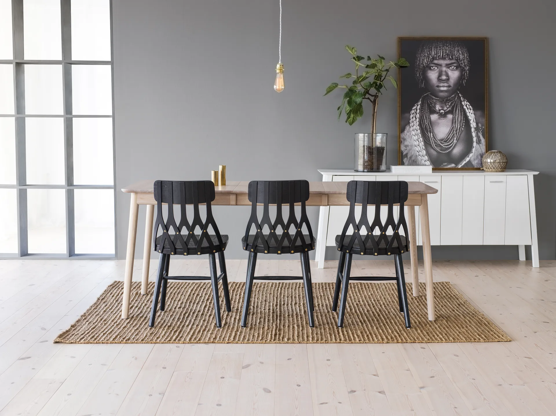 Y5 椅子, Stained 黑色 ash Hans K