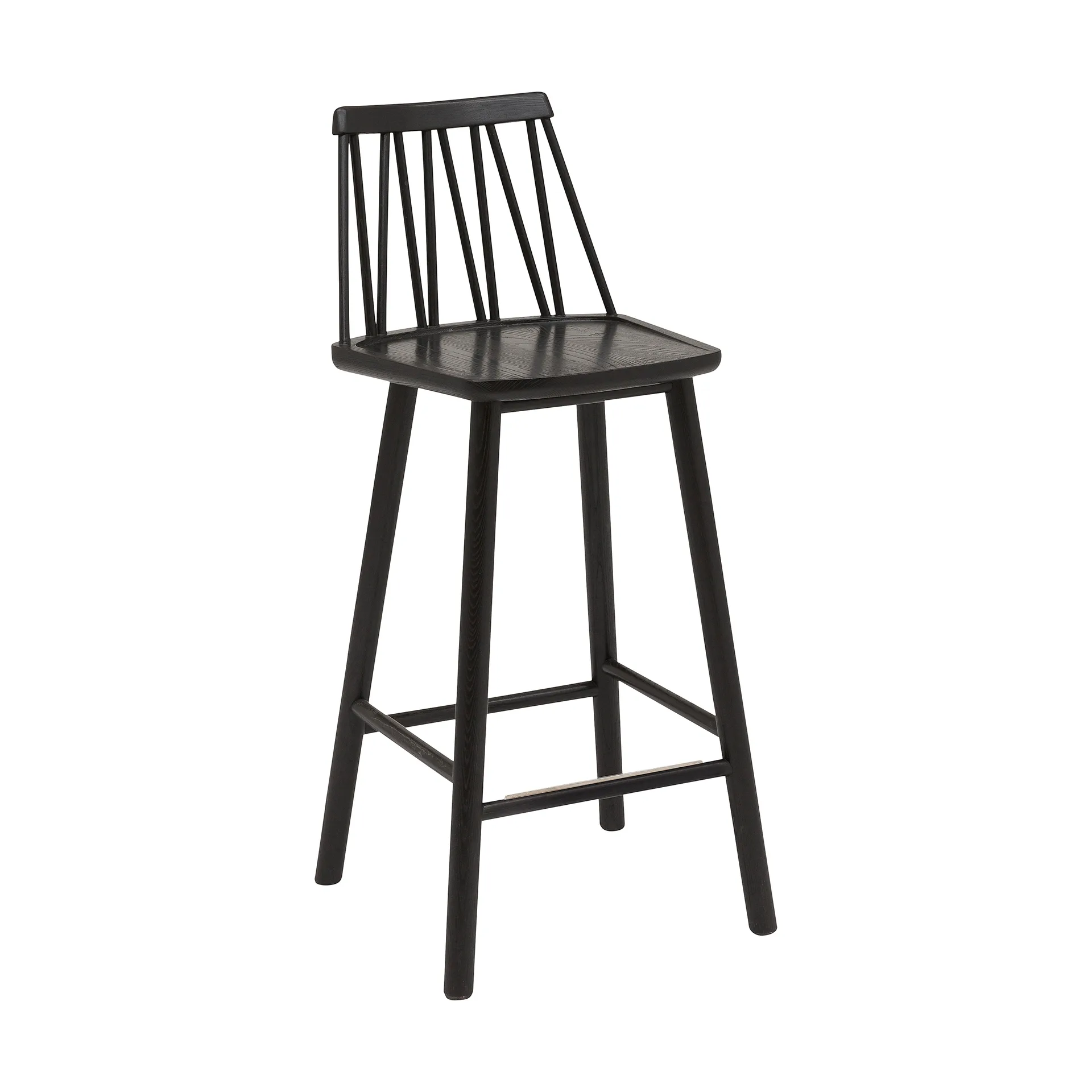ZigZag 吧凳63cm, 黑色染色 Hans K