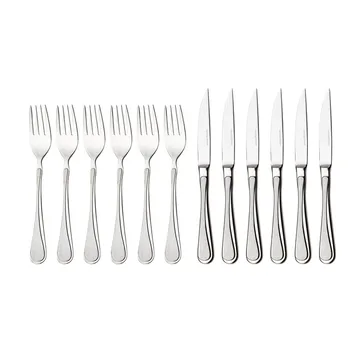 Carina肉类餐具套装 12件套 - 不锈钢 - Hardanger Bestikk