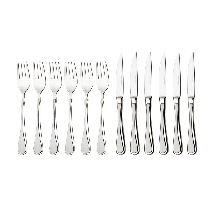 Carina肉类餐具套装 12件套 - 不锈钢 - Hardanger Bestikk