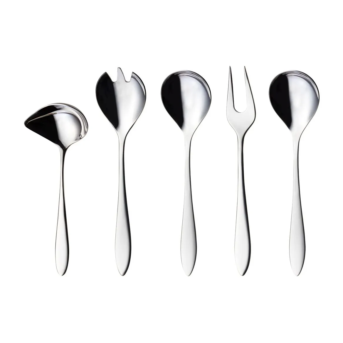 Fjord serving set 5 pieces, 不锈钢 Hardanger Bestikk