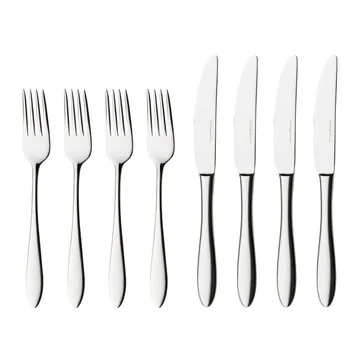 Fjord starter set 8 pcs - 不锈钢 - Hardanger Bestikk