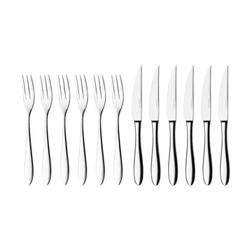 Fjord steak 餐具 cutlery 12 pcs - 不锈钢 - Hardanger Bestikk