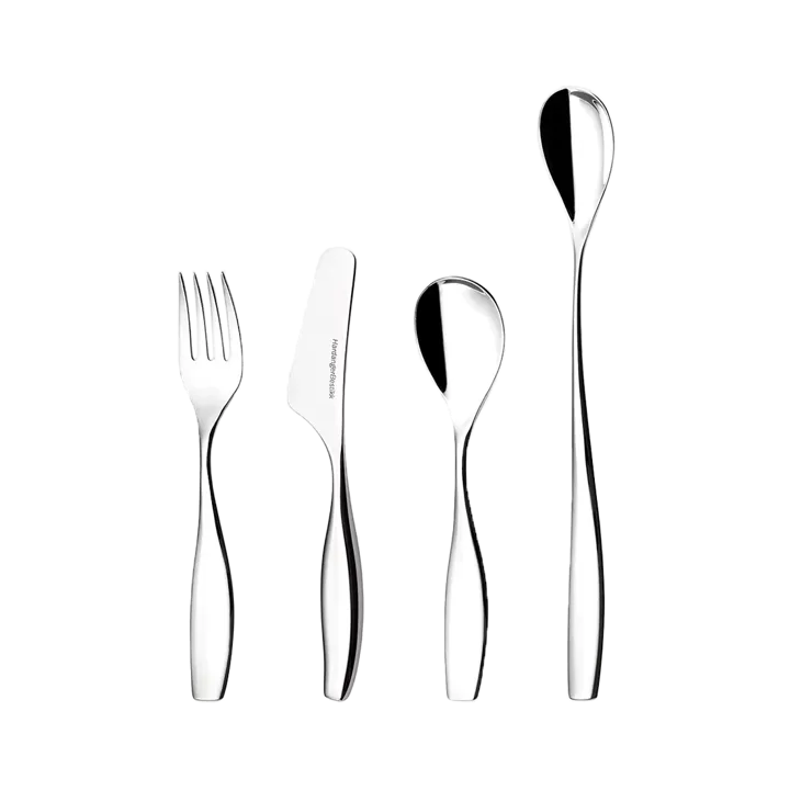 Julie 儿童餐具 4件装 - 不锈钢 - Hardanger Bestikk