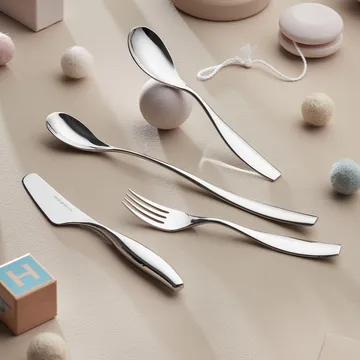 Julie 儿童餐具 4件装 - 不锈钢 - Hardanger Bestikk