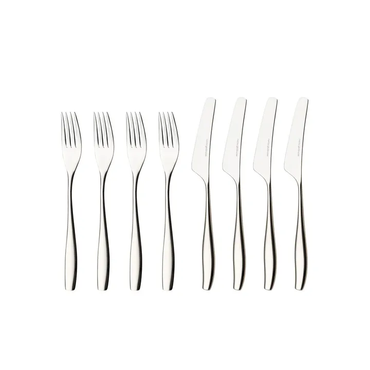 Julie八件前菜餐具 - 不锈钢 - Hardanger Bestikk