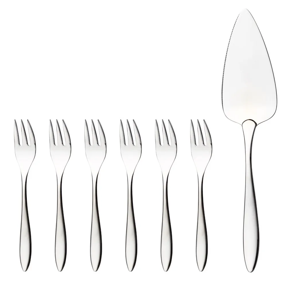 Maria cake set 7 pieces, 7 pieces Hardanger Bestikk