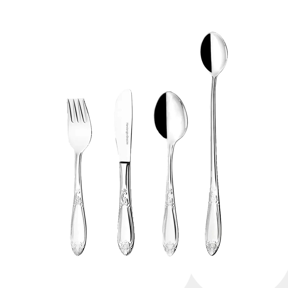 Nina 儿童餐具 4件装, 不锈钢 Hardanger Bestikk
