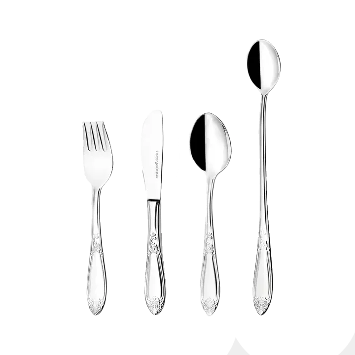 Nina 儿童餐具 4件装 - 不锈钢 - Hardanger Bestikk