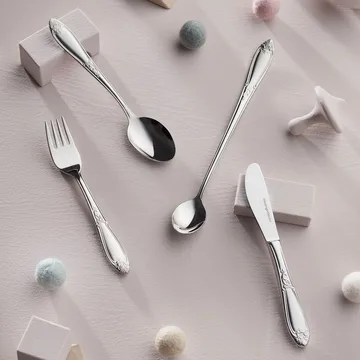 Nina 儿童餐具 4件装 - 不锈钢 - Hardanger Bestikk