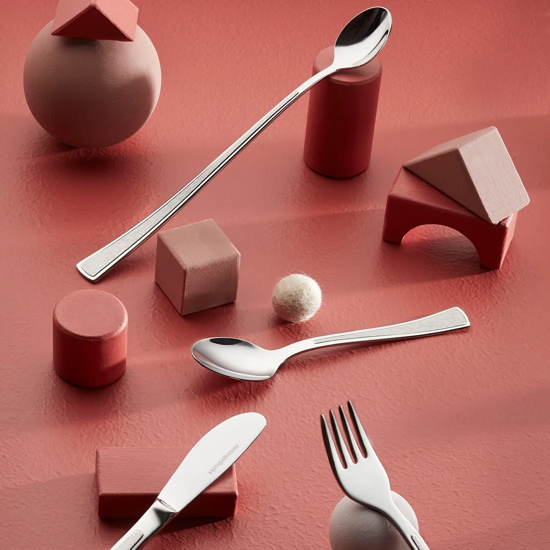 Ramona 儿童餐具 4件, Stainless steel Hardanger Bestikk