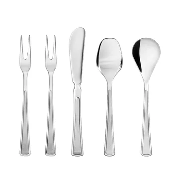 Ramona frukostset 刀叉勺 5件 - Stainless steel - Hardanger Bestikk