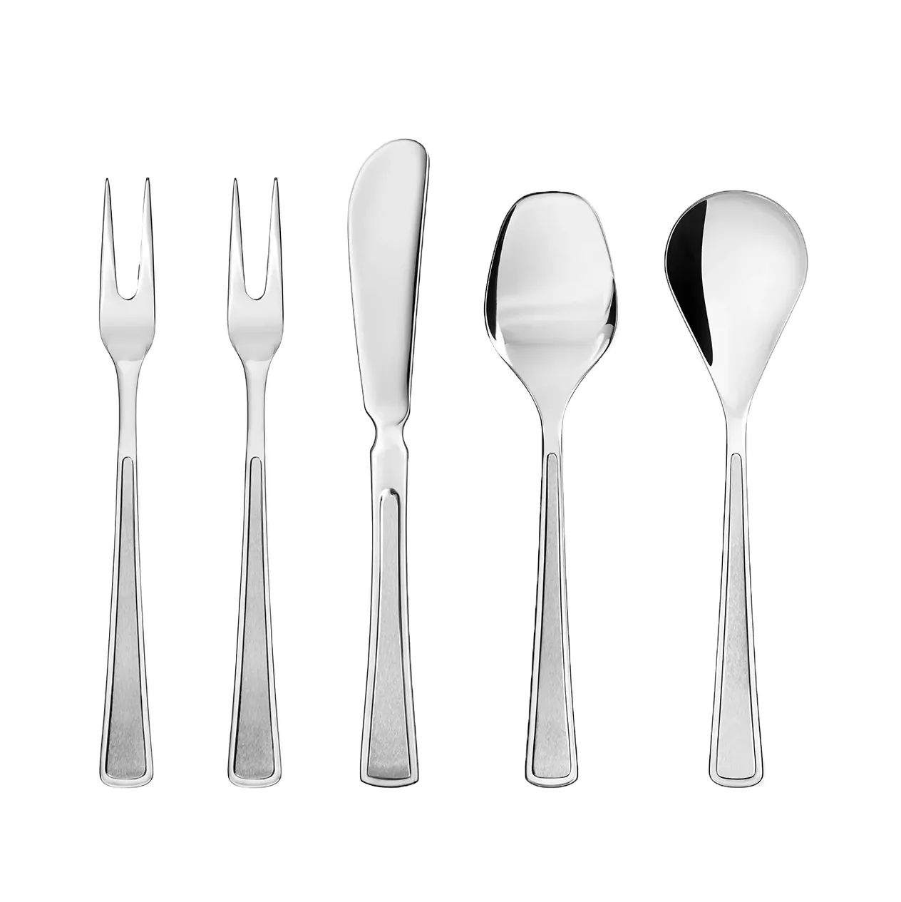 Ramona frukostset 餐具 5件装, 不锈钢 Hardanger Bestikk