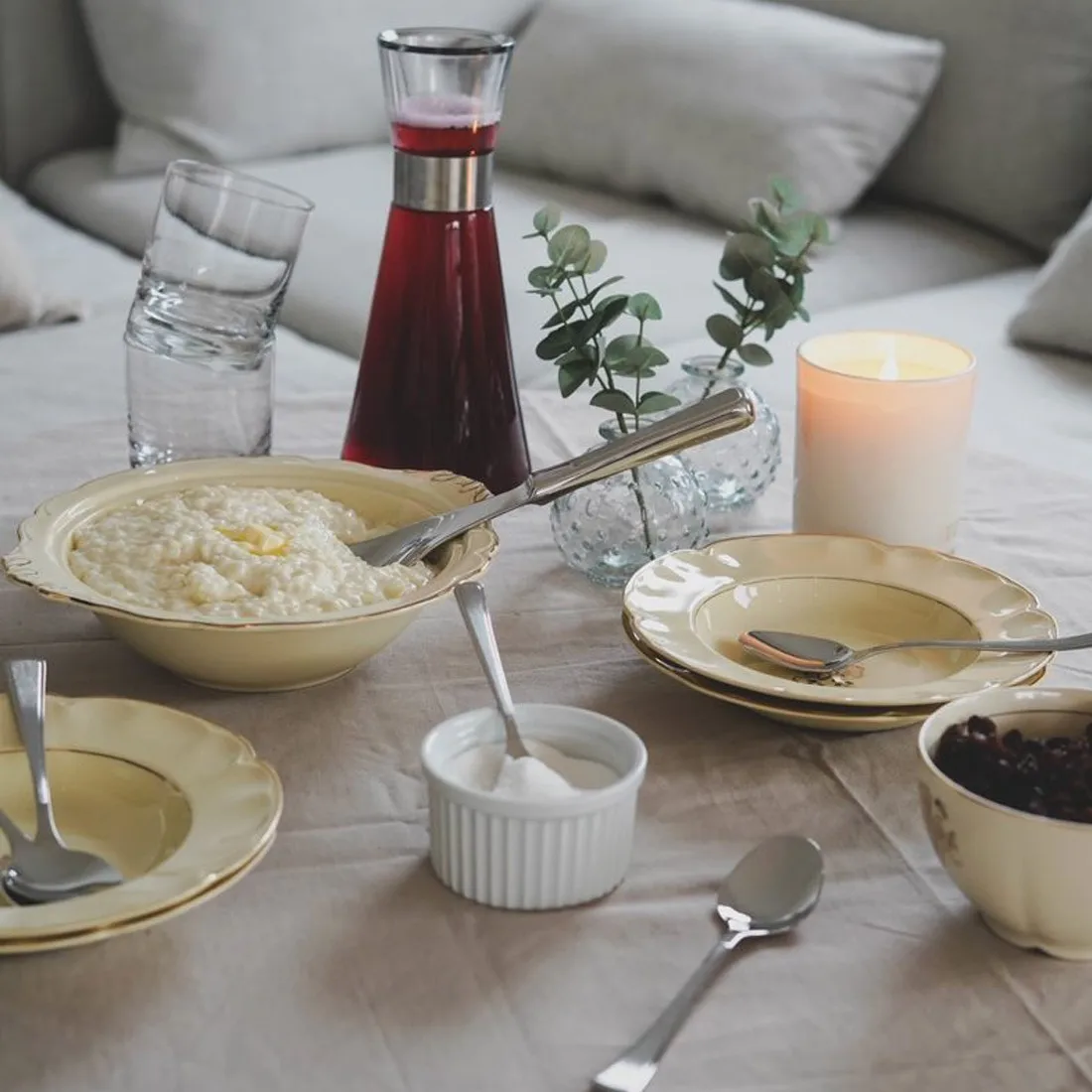 Ramona grötset 刀叉勺 6件, Stainless steel Hardanger Bestikk