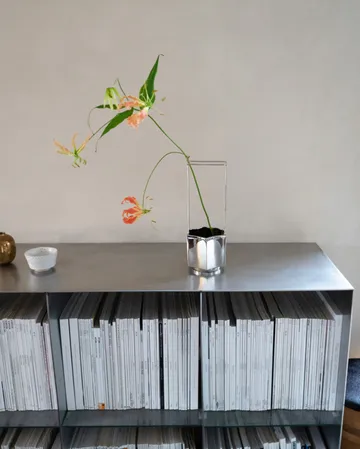 生花花瓶 30cm - 镍色 - Hein Studio