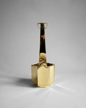 生花花瓶 30cm - 黄铜色 - Hein Studio