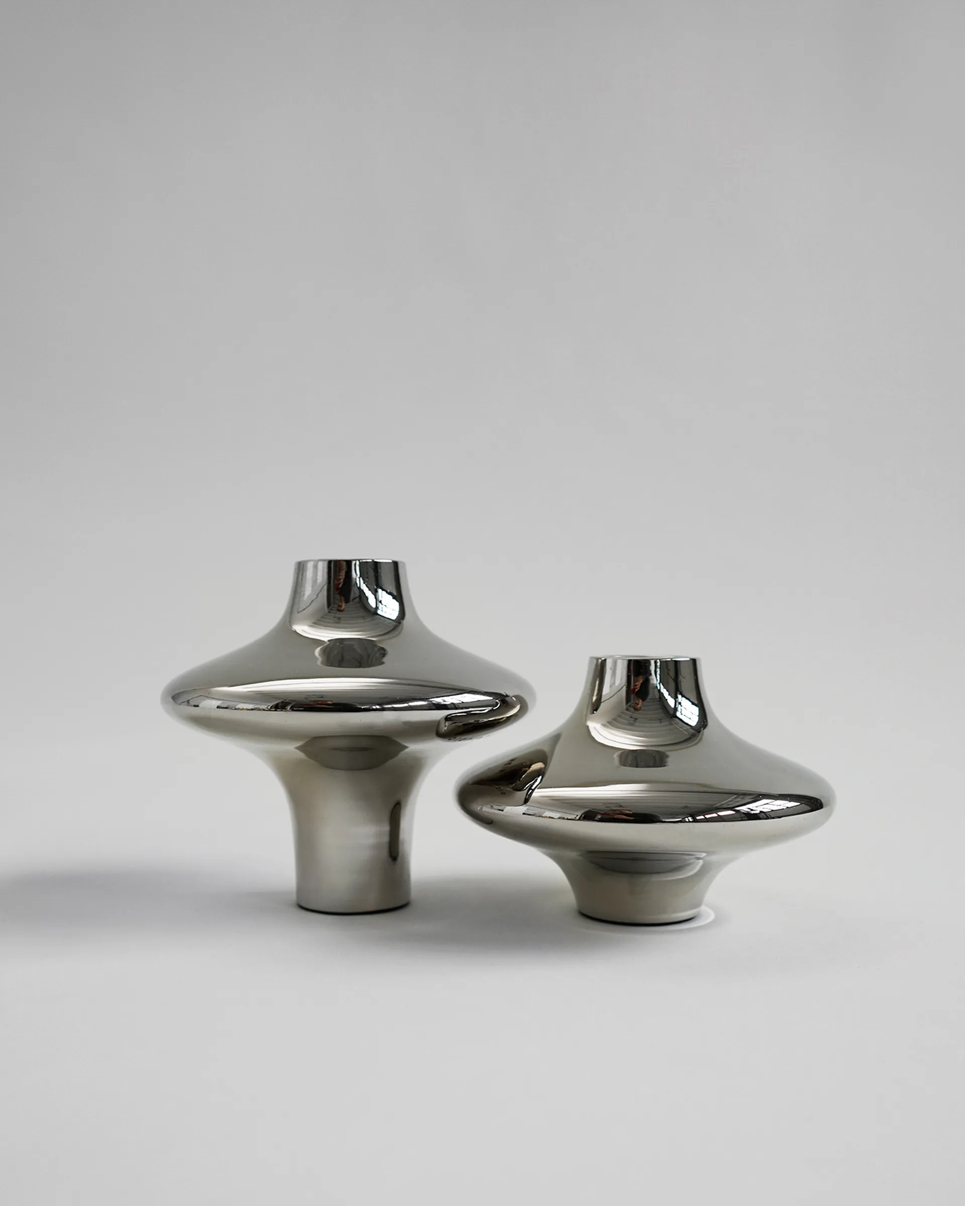 Doublet 02号 大号烛台, 铬色 Hein Studio