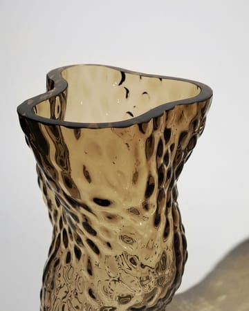 Ostrea Rock 牡蛎岩 玻璃 花瓶 30cm - 30cm_烟熏色 - Hein Studio