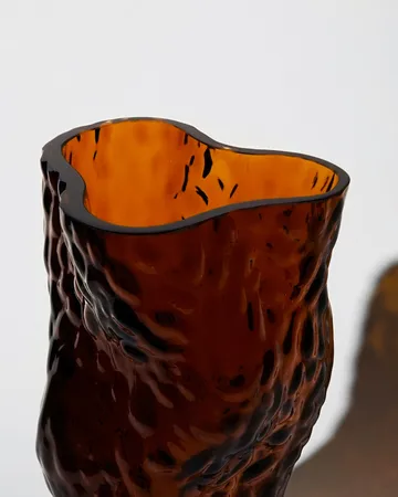 Ostrea Rock 牡蛎岩 玻璃 花瓶 30cm - Rust - Hein Studio
