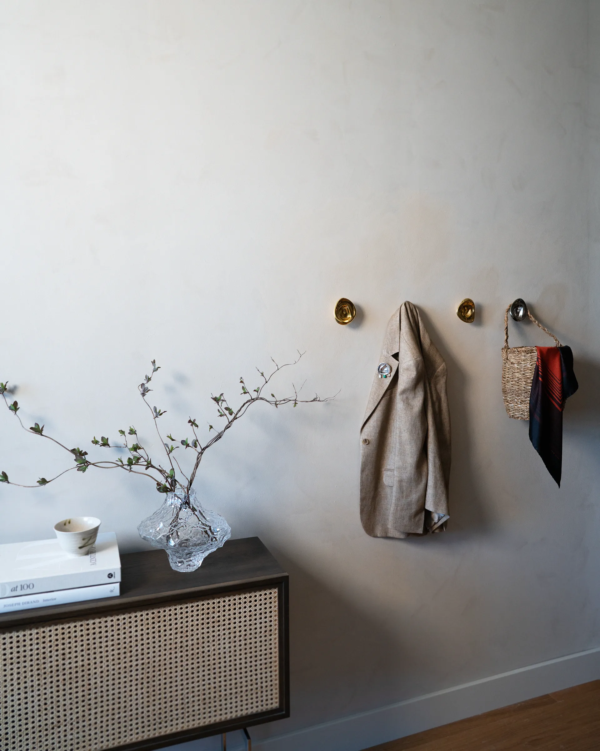 Ripple no. 02 large knob, Brass Hein Studio