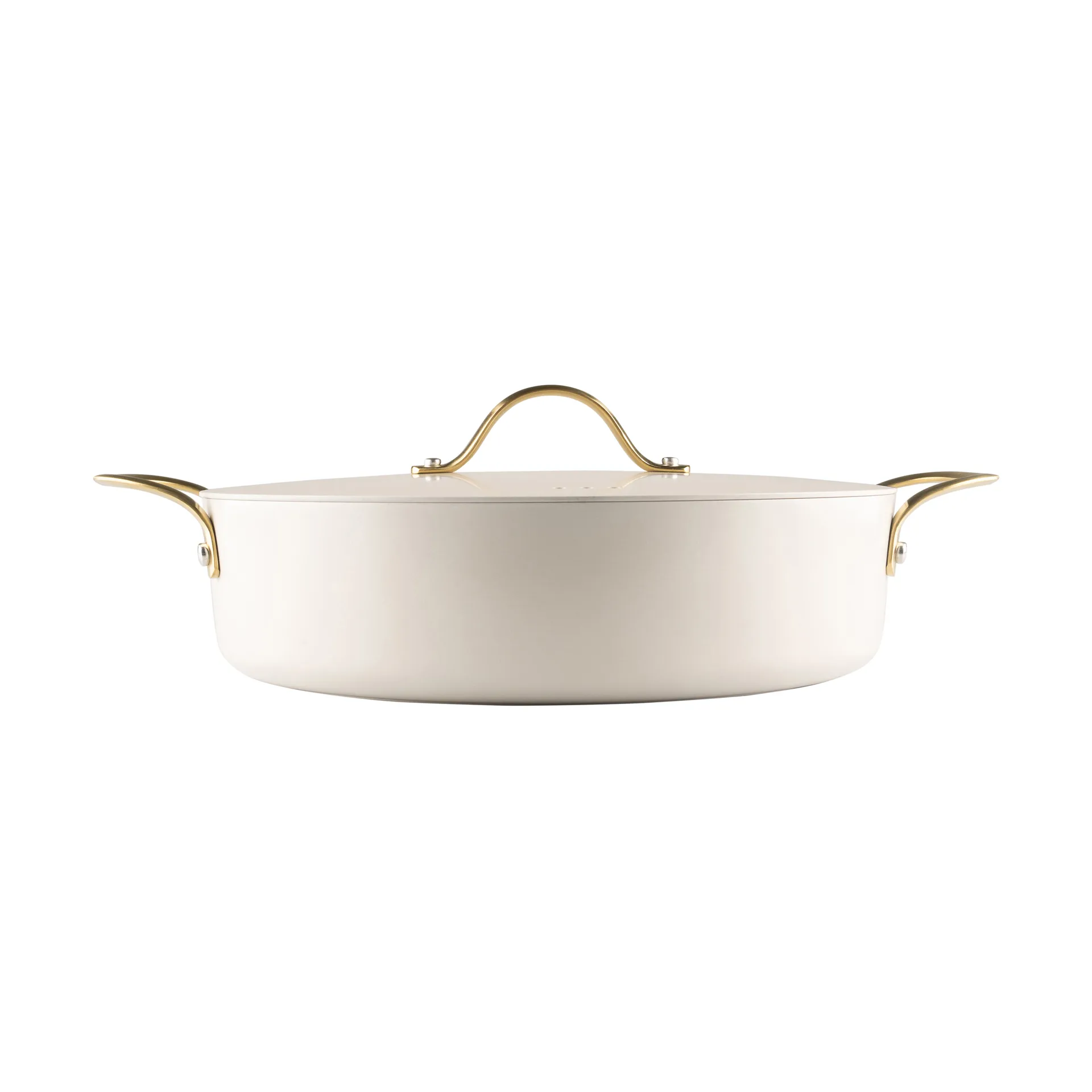 Heirol 皇家珍珠 带盖锅Ø28cm, 白色_金色 Heirol