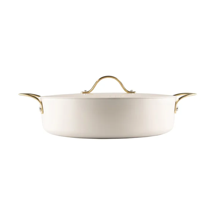 Heirol 皇家珍珠 带盖锅Ø28cm - 白色_金色 - Heirol